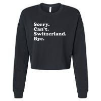 Switzerland Cropped Pullover Crew