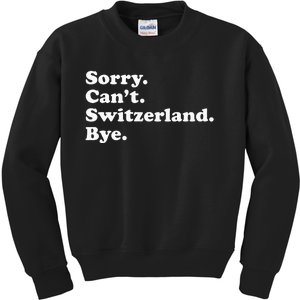 Switzerland Kids Sweatshirt