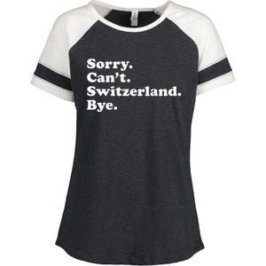 Switzerland Enza Ladies Jersey Colorblock Tee