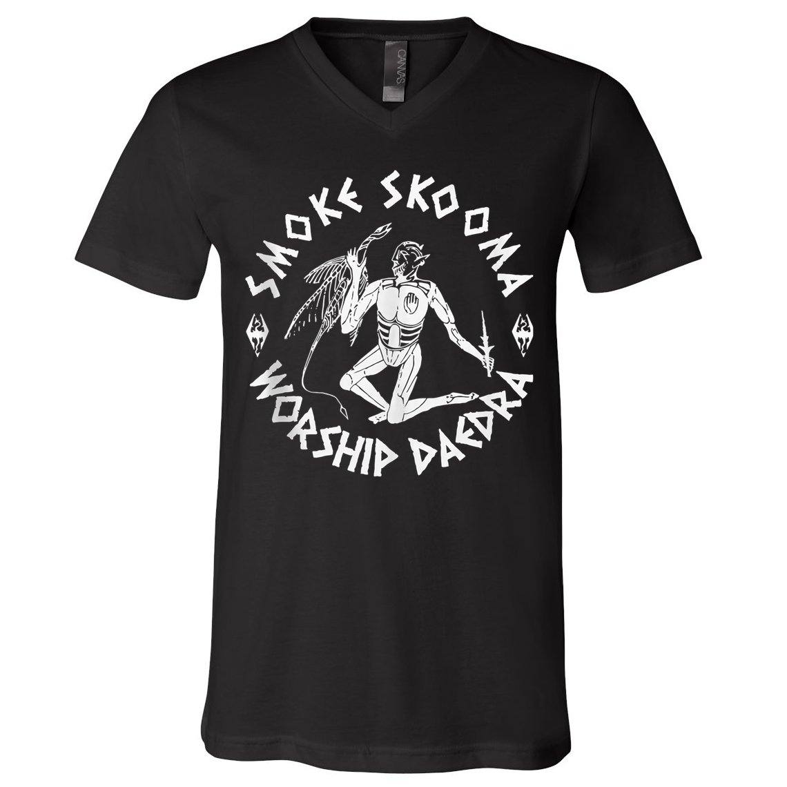 Smoke Skooma Worship Daedra V-Neck T-Shirt