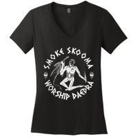 Smoke Skooma Worship Daedra Women's V-Neck T-Shirt