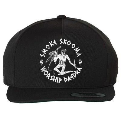 Smoke Skooma Worship Daedra Wool Snapback Cap