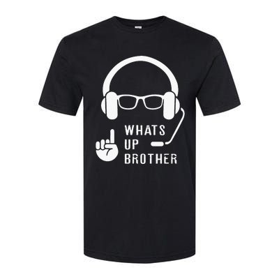 Sketch Streamer Whats Up Brother Softstyle® CVC T-Shirt