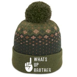 Sketch Streamer Whats Up Brother The Baniff Cuffed Pom Beanie