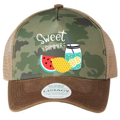 Sweet Summer Watermelon Lemonade Legacy Tie Dye Trucker Hat