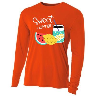 Sweet Summer Watermelon Lemonade Cooling Performance Long Sleeve Crew