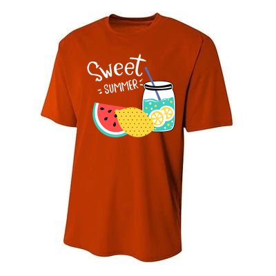 Sweet Summer Watermelon Lemonade Performance Sprint T-Shirt