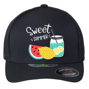 Sweet Summer Watermelon Lemonade Flexfit Unipanel Trucker Cap