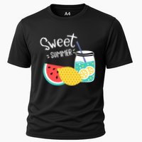 Sweet Summer Watermelon Lemonade Cooling Performance Crew T-Shirt