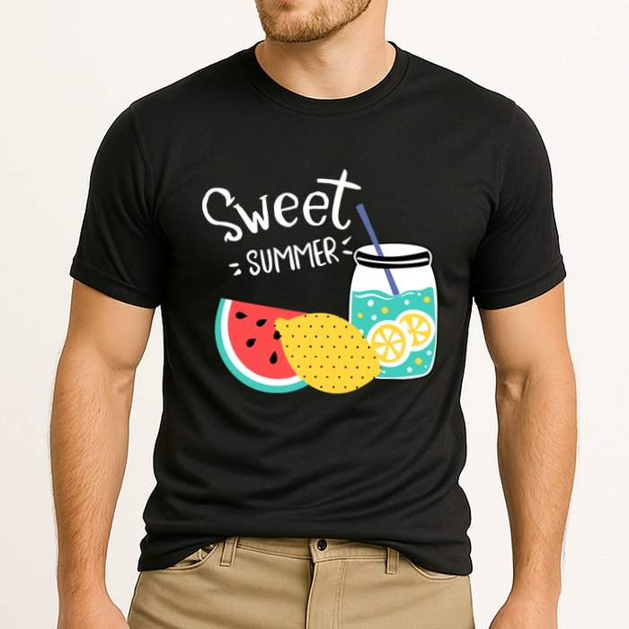 Sweet Summer Watermelon Lemonade Cooling Performance Crew T-Shirt