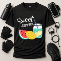 Sweet Summer Watermelon Lemonade Cooling Performance Crew T-Shirt