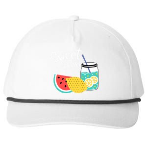 Sweet Summer Watermelon Lemonade Snapback Five-Panel Rope Hat