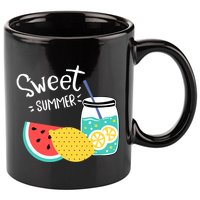 Sweet Summer Watermelon Lemonade 11oz C Handle Ceramic Mug