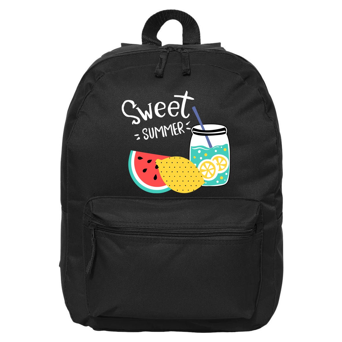 Sweet Summer Watermelon Lemonade 16 in Basic Backpack
