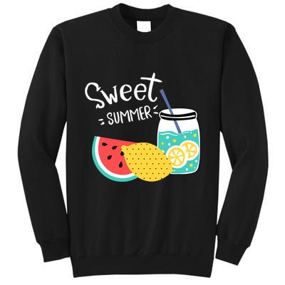 Sweet Summer Watermelon Lemonade Tall Sweatshirt