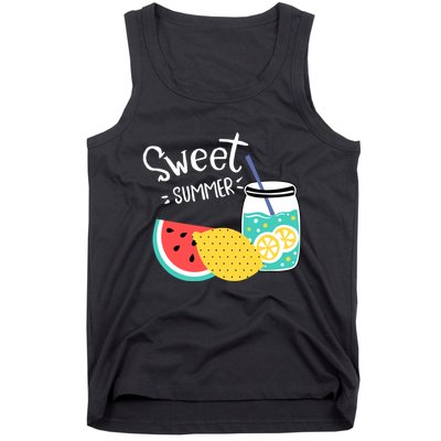 Sweet Summer Watermelon Lemonade Tank Top