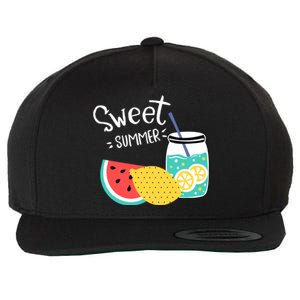 Sweet Summer Watermelon Lemonade Wool Snapback Cap