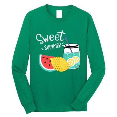 Sweet Summer Watermelon Lemonade Long Sleeve Shirt