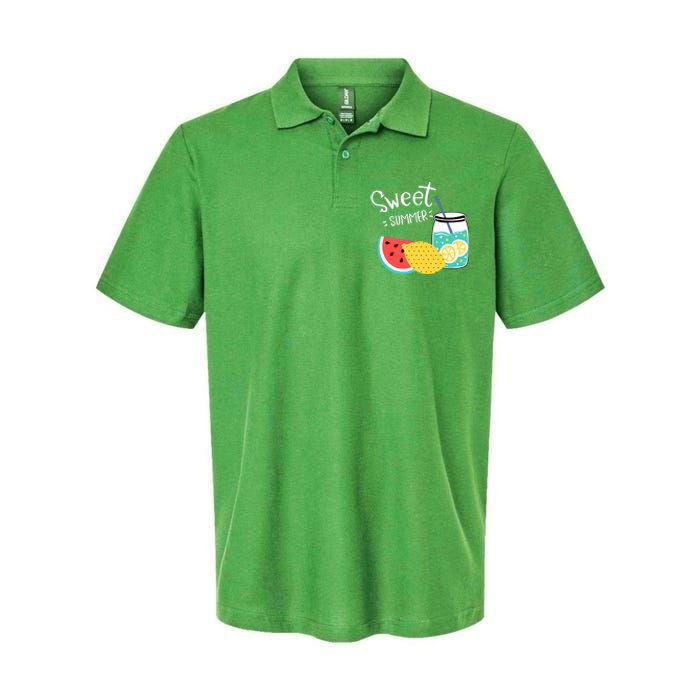 Sweet Summer Watermelon Lemonade Softstyle Adult Sport Polo