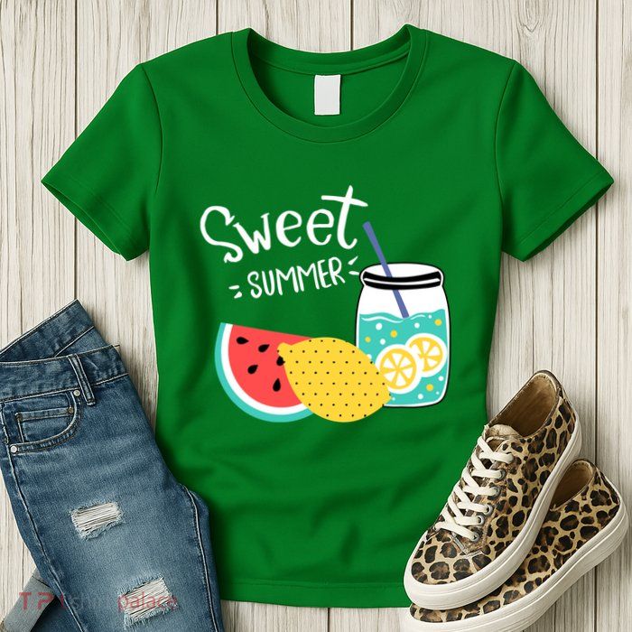 Sweet Summer Watermelon Lemonade Womens T-Shirt