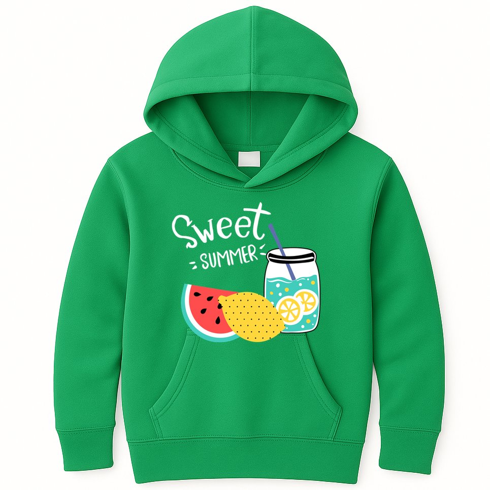 Sweet Summer Watermelon Lemonade Kids Hoodie