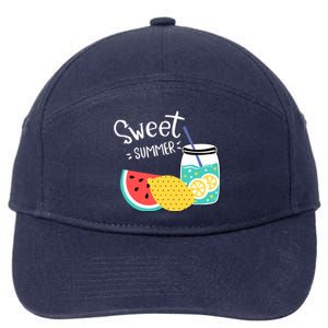 Sweet Summer Watermelon Lemonade 7-Panel Snapback Hat