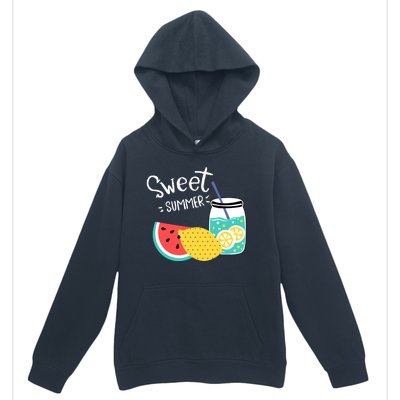 Sweet Summer Watermelon Lemonade Urban Pullover Hoodie