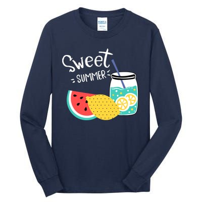 Sweet Summer Watermelon Lemonade Tall Long Sleeve T-Shirt