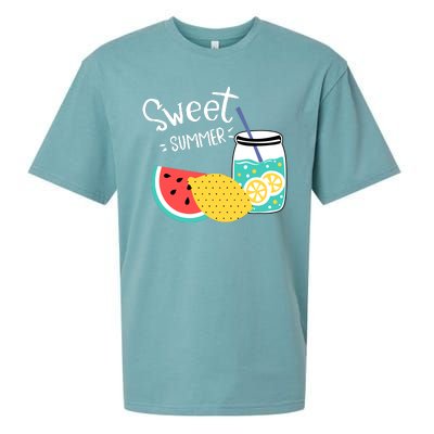 Sweet Summer Watermelon Lemonade Sueded Cloud Jersey T-Shirt