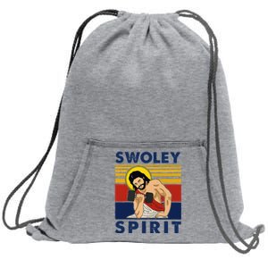 Swoley Spirit Weightlifting Jesus Swoley Spirit Sweatshirt Cinch Pack Bag