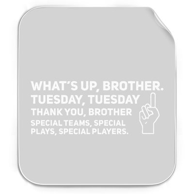Sketch Streamer Whats Up Brother Tuesday Permanent Decal Sticker