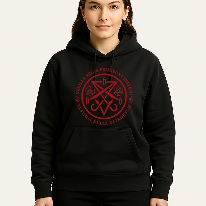 S.A.T.A.N.I.C Symbols W Latin Words Hoodie