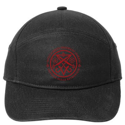 S.A.T.A.N.I.C Symbols W Latin Words 7-Panel Snapback Hat