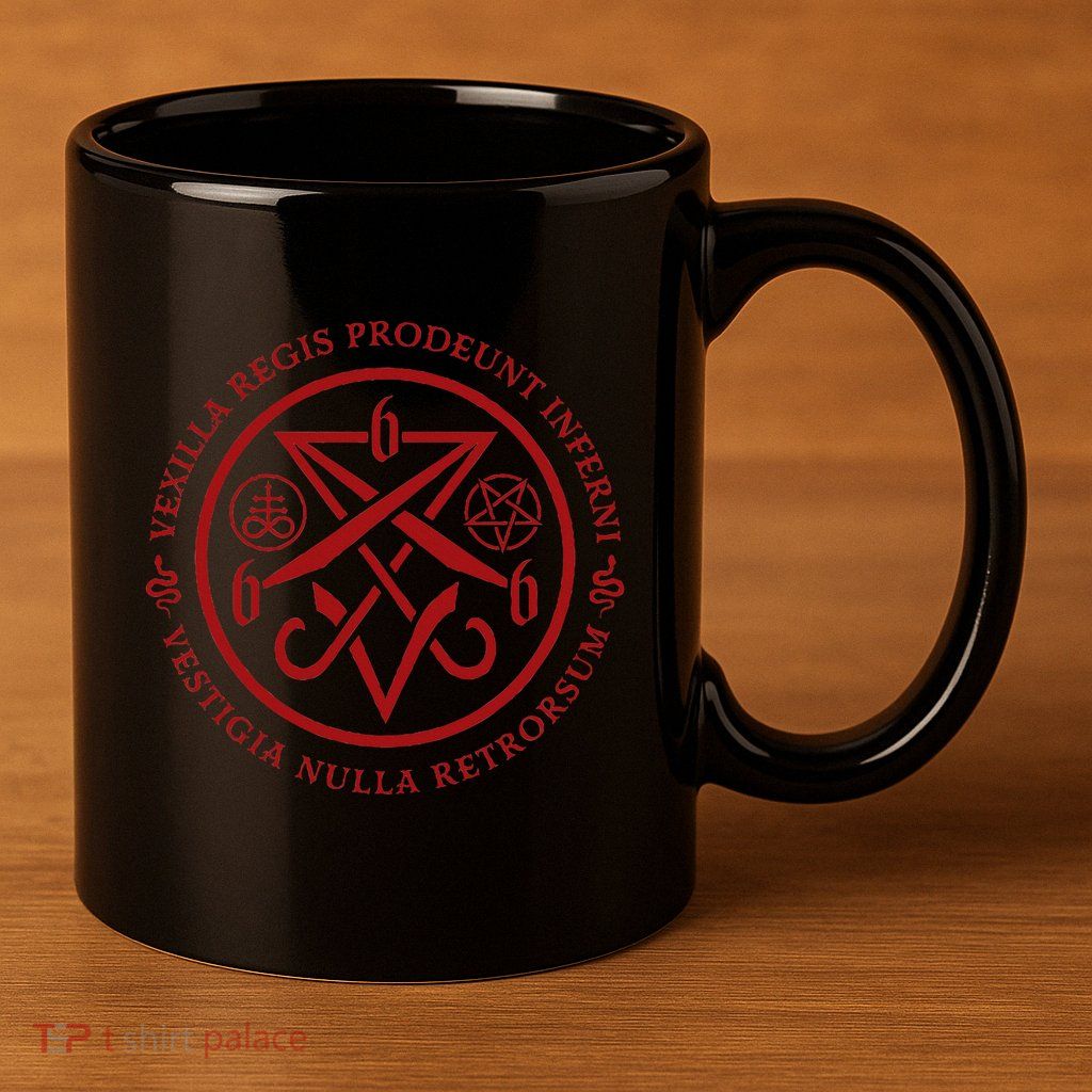 S.A.T.A.N.I.C Symbols W Latin Words 11oz C Handle Ceramic Mug
