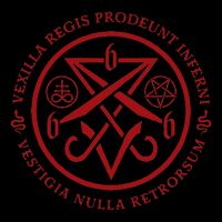 S.A.T.A.N.I.C Symbols W Latin Words Drawstring Bag