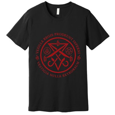 S.A.T.A.N.I.C Symbols W Latin Words Premium T-Shirt