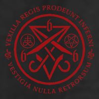 S.A.T.A.N.I.C Symbols W Latin Words 25L Jumbo Tote