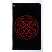 S.A.T.A.N.I.C Symbols W Latin Words Golf Towel