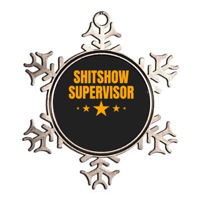 Shitshow Supervisor | Welcome To The Shitshow Metallic Star Ornament