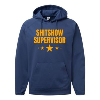 Shitshow Supervisor | Welcome To The Shitshow Performance Fleece Hoodie