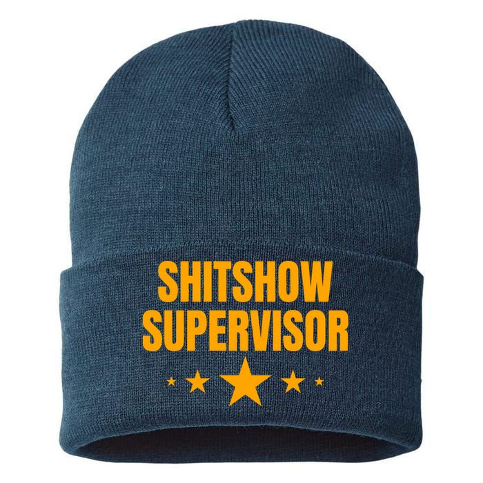 Shitshow Supervisor | Welcome To The Shitshow Sustainable Knit Beanie