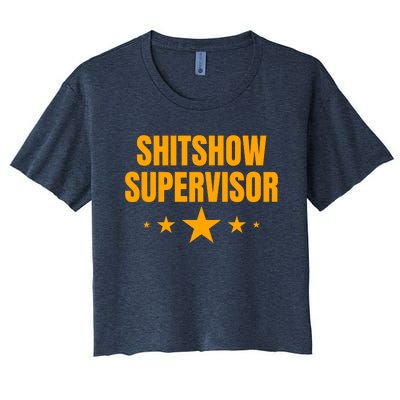 Shitshow Supervisor | Welcome To The Shitshow Women's Crop Top Tee