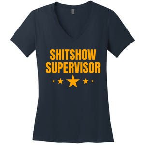 Shitshow Supervisor | Welcome To The Shitshow Women's V-Neck T-Shirt