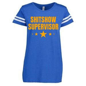 Shitshow Supervisor | Welcome To The Shitshow Enza Ladies Jersey Football T-Shirt