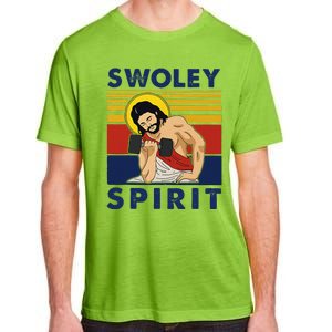 Swoley Spirit WEIGHT LIFTING Jesus Swoley Spirit Adult ChromaSoft Performance T-Shirt