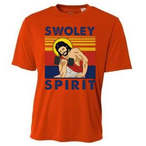 Swoley Spirit WEIGHT LIFTING Jesus Swoley Spirit Cooling Performance Crew T-Shirt