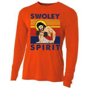 Swoley Spirit WEIGHT LIFTING Jesus Swoley Spirit Cooling Performance Long Sleeve Crew