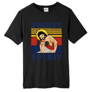 Swoley Spirit WEIGHT LIFTING Jesus Swoley Spirit Tall Fusion ChromaSoft Performance T-Shirt