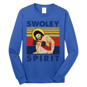 Swoley Spirit WEIGHT LIFTING Jesus Swoley Spirit Long Sleeve Shirt