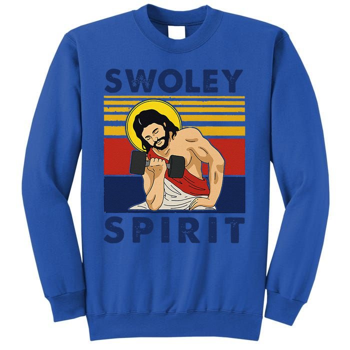 Swoley Spirit WEIGHT LIFTING Jesus Swoley Spirit Sweatshirt